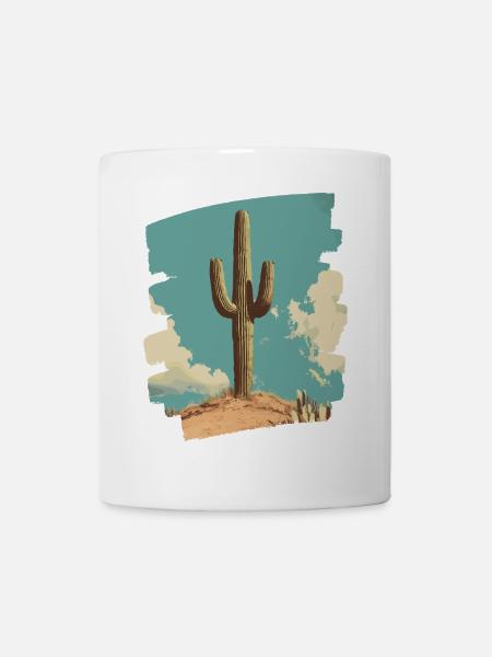 Kaktus - Tasse - Weiß