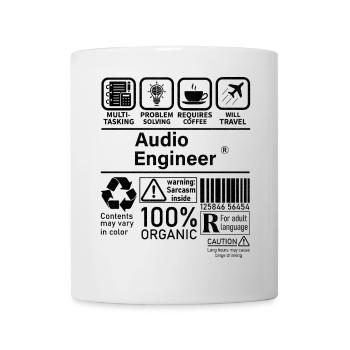 Audio Engineer multi tasking problem solving - Mug - white - Front