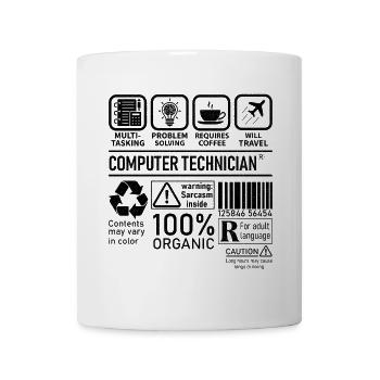 Technicien en informatique multitâche résolution de problèmes - Mug blanc - blanc - Devant