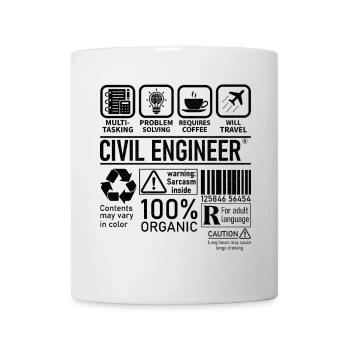 Civil Engineer multi tasking problem solving - Mug - white - Front