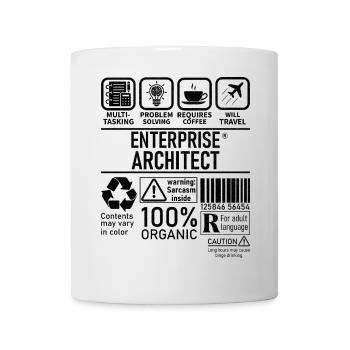 Enterprise Architect multi tasking problem solving - Mug - white - Front