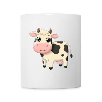 Tier Cartoon Kuh - Tasse - Weiß - Vorne