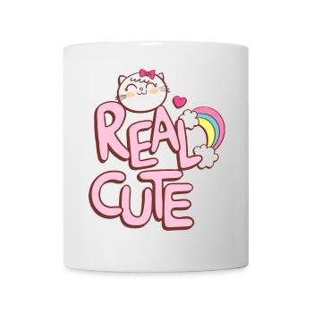 Whimsical Cat Hello cat Design merch t shirt - Mug - white - Front