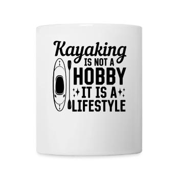 Le kayak n’est pas un passe-temps, c’est un mode de vie - - Mug blanc - blanc - Devant