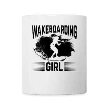 Wakeboarding girl Wakesurfing Girl - Tasse - Weiß - Vorne
