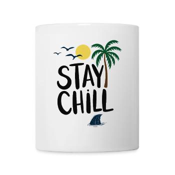 Stay Chill Tropische Entspannung - Tasse - Weiß - Vorne