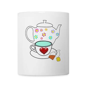 Tee Teekanne Teebeutel Tasse - Tasse - Weiß - Vorne