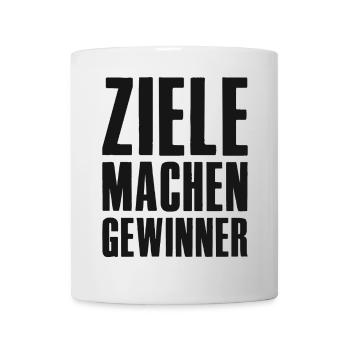 Ziele machen Gewinner Gründer Unternehmer Startup - Tasse - Weiß - Vorne