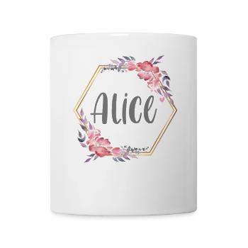 Alice Girl Name Personalized Gift - Mug - white - Front