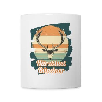 Härzbluetbündner Graubünden Switzerland - Mug - white - Front