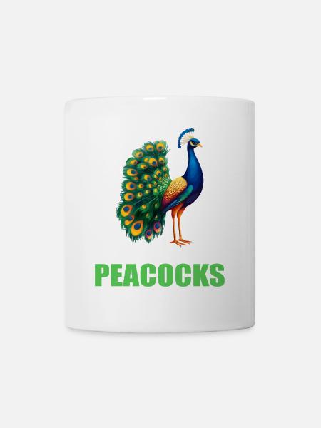 Pfaue Pfau - Tasse - Weiß