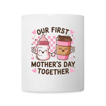 Notre première fête des mères - Mug blanc - blanc - Devant
