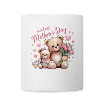 Oursons sucrés pour la fête des mères - Mug blanc - blanc - Devant