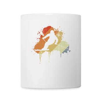 Sports d’hiver vintage - Mug blanc - blanc - Devant