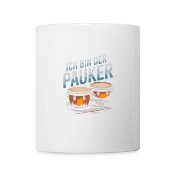 Ich Bin Der Pauker – Rhythmus Im Blut - Tasse - Weiß - Vorne