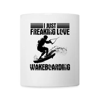 Wakesurf - J’adore le wakeboard - Mug blanc - blanc - Devant