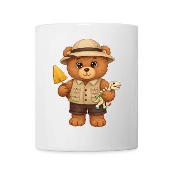 Teddybär Archäologe - Tasse - Weiß - Vorne