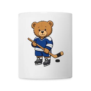 Teddybär Eishockeyspieler - Tasse - Weiß - Vorne
