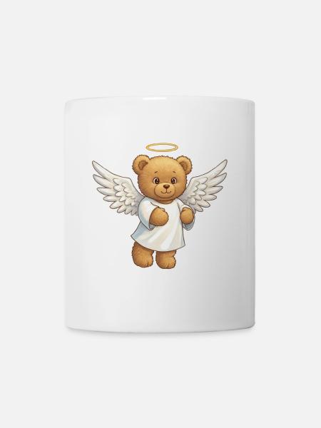 Ours en peluche Ange - Mug blanc - blanc