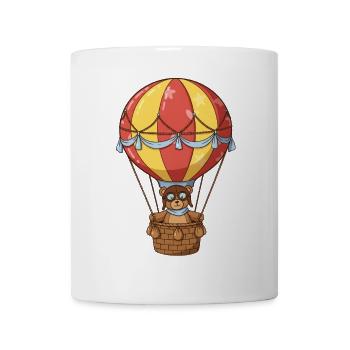 Teddybär Heißluftballonfahrer - Tasse - Weiß - Vorne