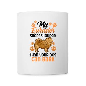 L’Eurasier ronfle plus fort Spitz Eurasien - Mug blanc - blanc - Devant