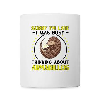 Thought of armadillo Armadillo Armadillo - Mug - white - Front