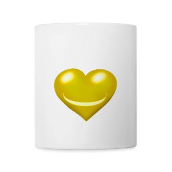 Heart Hearts Gold Colors Emotion Feelings - Mug - white - Front