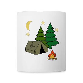 Tent Camping Camping Camping Compass Adventure - Mug - white - Front
