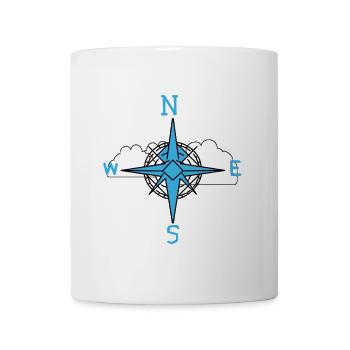 Clouds Sky Compass Direction - Mug - white - Front