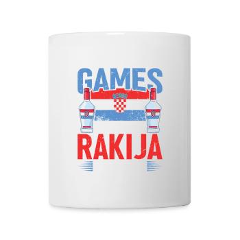 C’est tout le plaisir et les jeux jusqu’à la rakija - Mug blanc - blanc - Devant