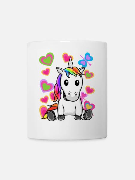 Einhorn Einhörner Kinder Kind - Tasse - Weiß