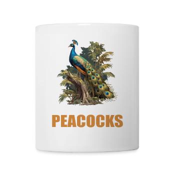 Pfaue Pfau - Tasse - Weiß - Vorne