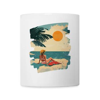 Summer Beach Retro - Mug - white - Front
