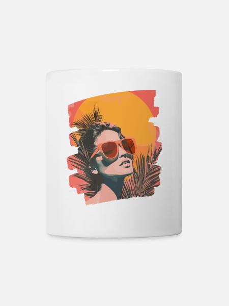 Sommer Retro - Tasse - Weiß