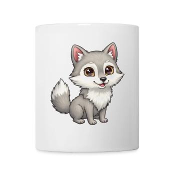 Animal Cartoon Wolf - Mug - white - Front