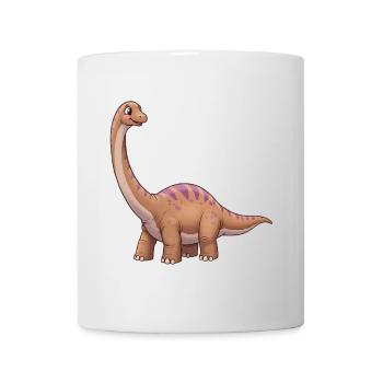 Dino Cartoon Apatosaurus - Tasse - Weiß - Vorne