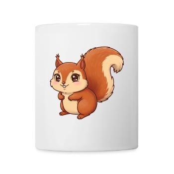 Dessin animé animalier écureuil - Mug blanc - blanc - Devant