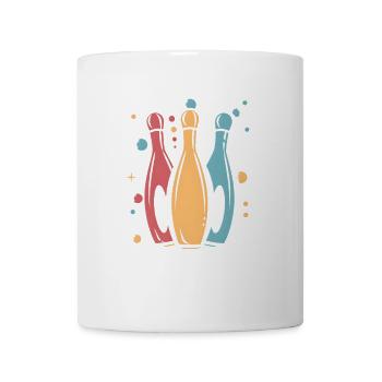 Vintage Kegeln - Tasse - Weiß - Vorne