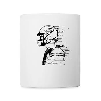 Footballspieler - Tasse - Weiß - Vorne