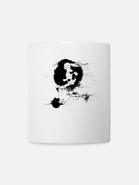 Grafik Läuferin - Tasse - Weiß