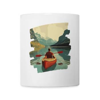 Kajak Kajakfahrer Kajakfahren Outdoor - Tasse - Weiß - Vorne