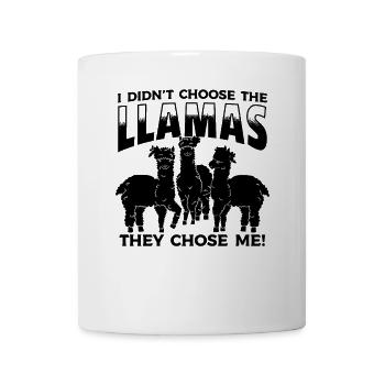 Je n’ai pas choisi les lamas, ils m’ont choisi - Lama - Mug blanc - blanc - Devant
