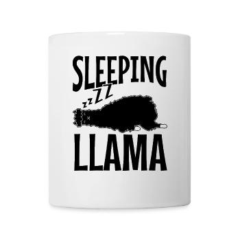 Llama Cute Alpaca Sleeping Llama - Tasse - Weiß - Vorne