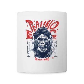 Techno Festival Shirt: Monkey & Ecstatic Revelations - Mug - white - Front