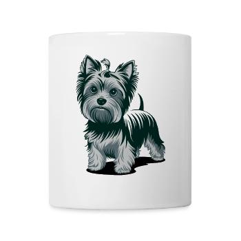 Yorkshire Terrier with a strong character - Mug - white - Front