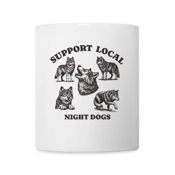 wolves Liebe Support Local night dogs - Tasse - Weiß - Vorne