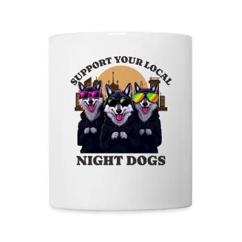 wolves Liebe Support Local night dogs - Tasse - Weiß - Vorne