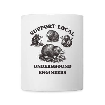mole Liebe Support Local underground engineers - Tasse - Weiß - Vorne