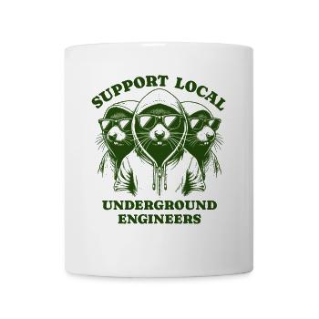 Mole Love Support Local underground engineers - Mug - white - Front