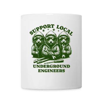 mole Liebe Support Local underground engineers - Tasse - Weiß - Vorne